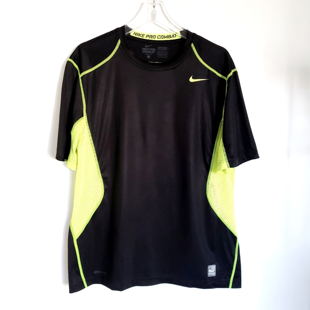 Nike Pro Combat Dri-FIT Fitted Shirt | size L
